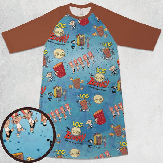 3/4 Sleeve Raglan Dress - 64MCJ5EU