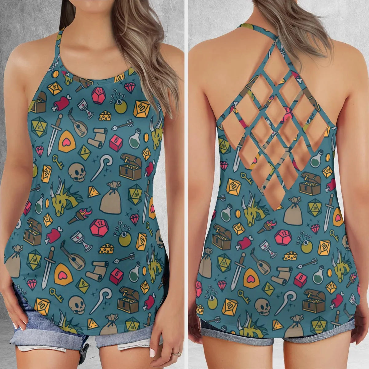 Criss Cross Tank Top - S3LPPPWF