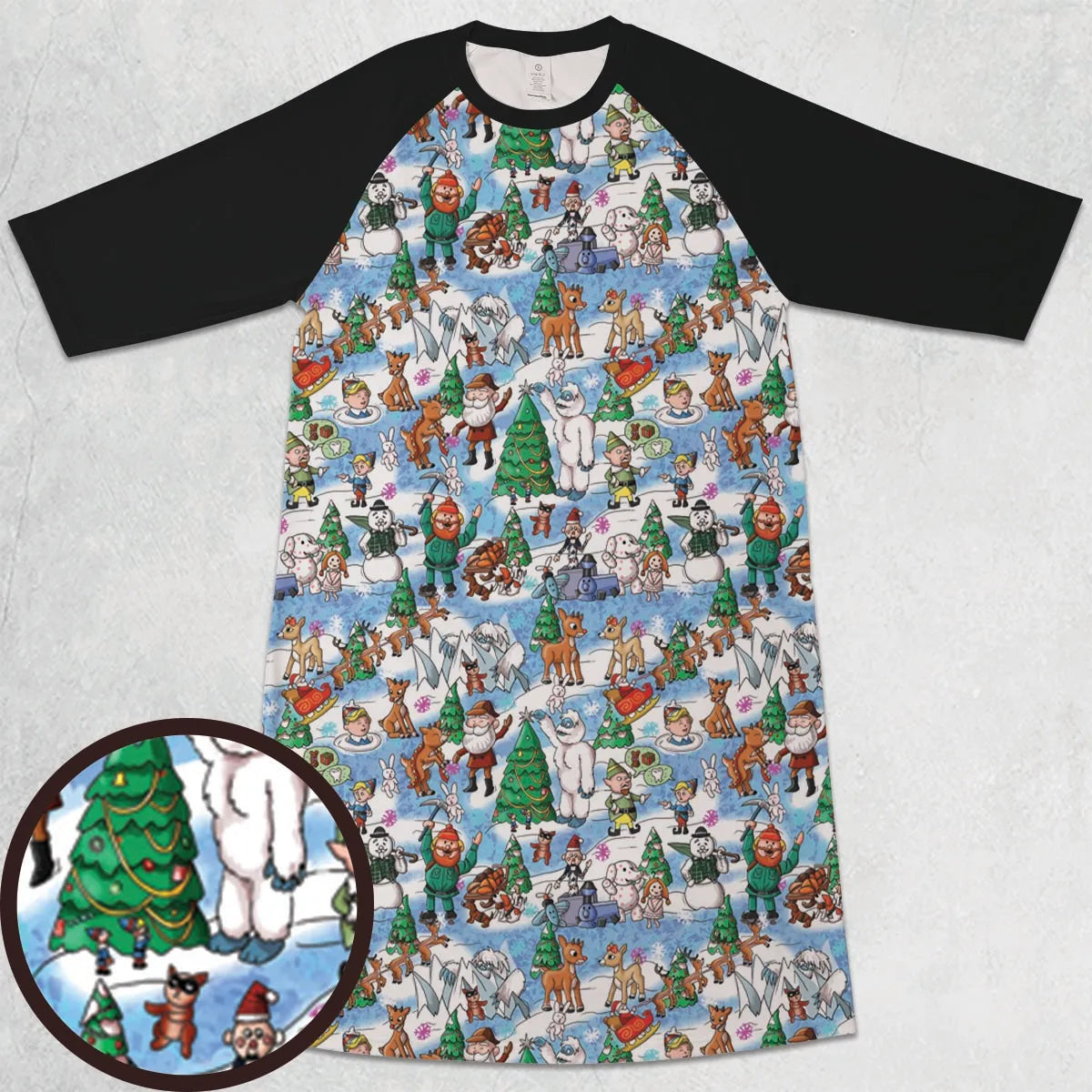 3/4 Sleeve Raglan Dress - SHWZ3PQG