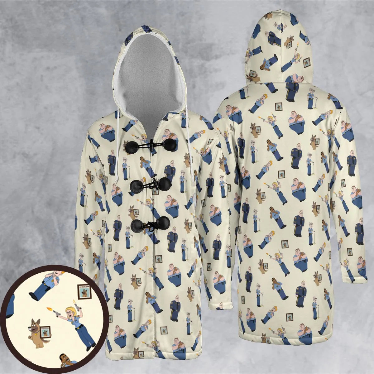 Hooded Cloak Coat - 1CEPUJV5