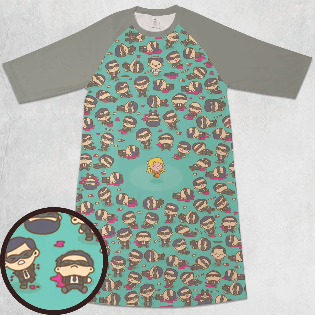 3/4 Sleeve Raglan Dress - ZEH3RYAR