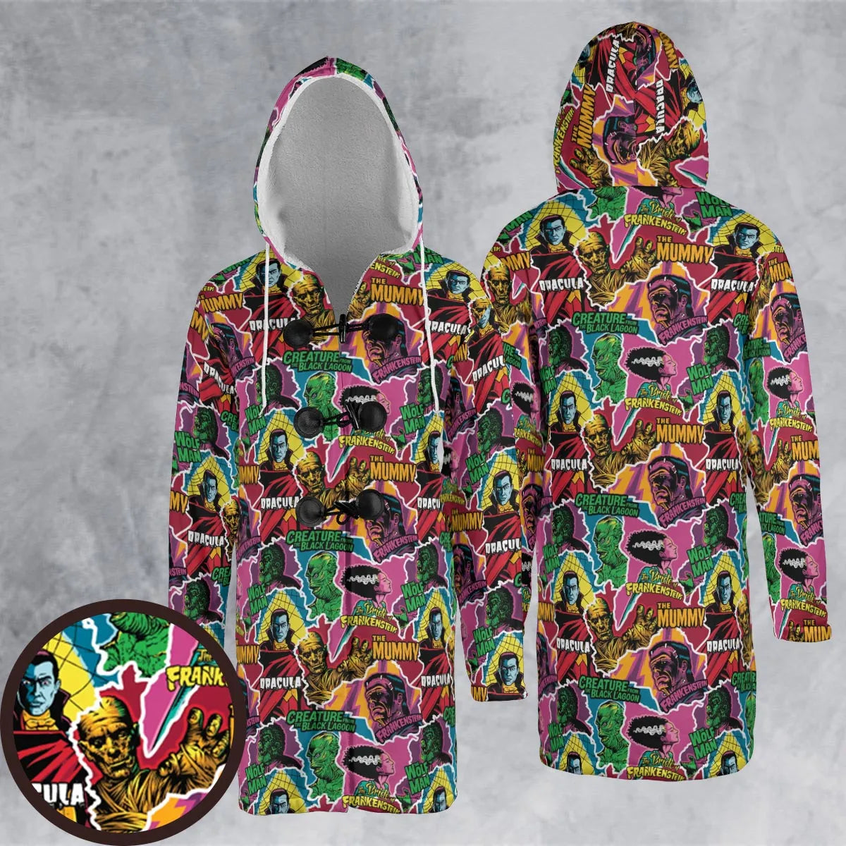 Hooded Cloak Coat - TKEB7435