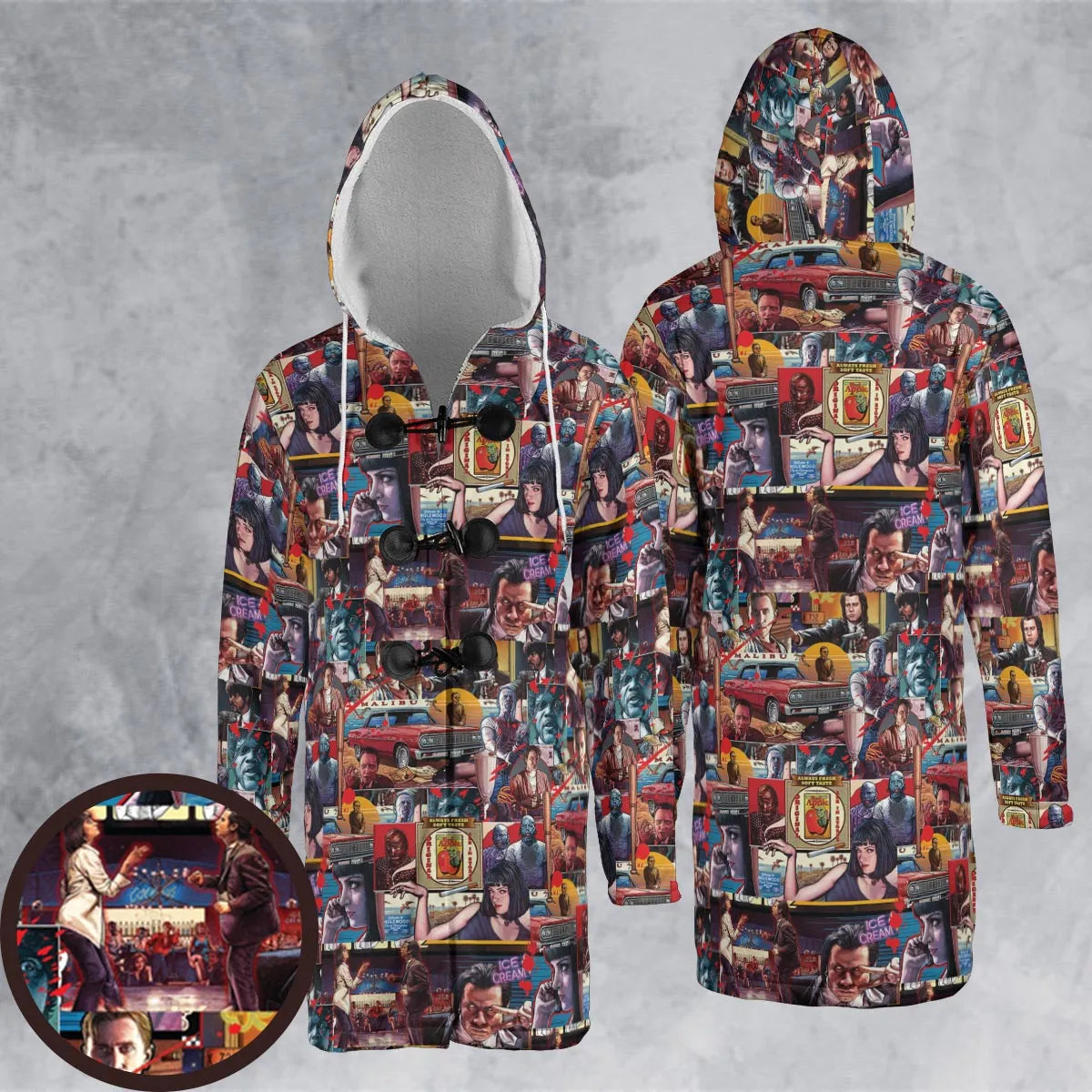 Hooded Cloak Coat - 521FDE81