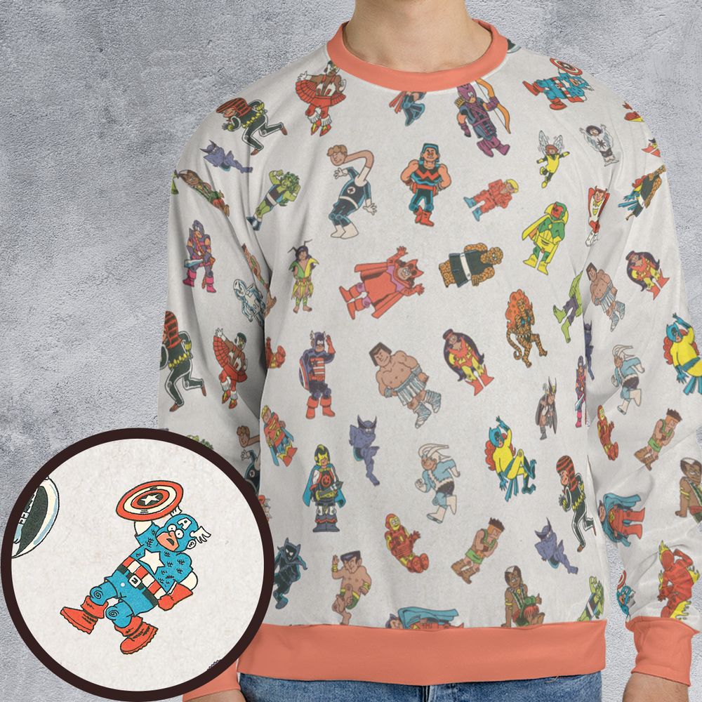 All-over Print Sweatshirt - 7NBQH35E -  - 1