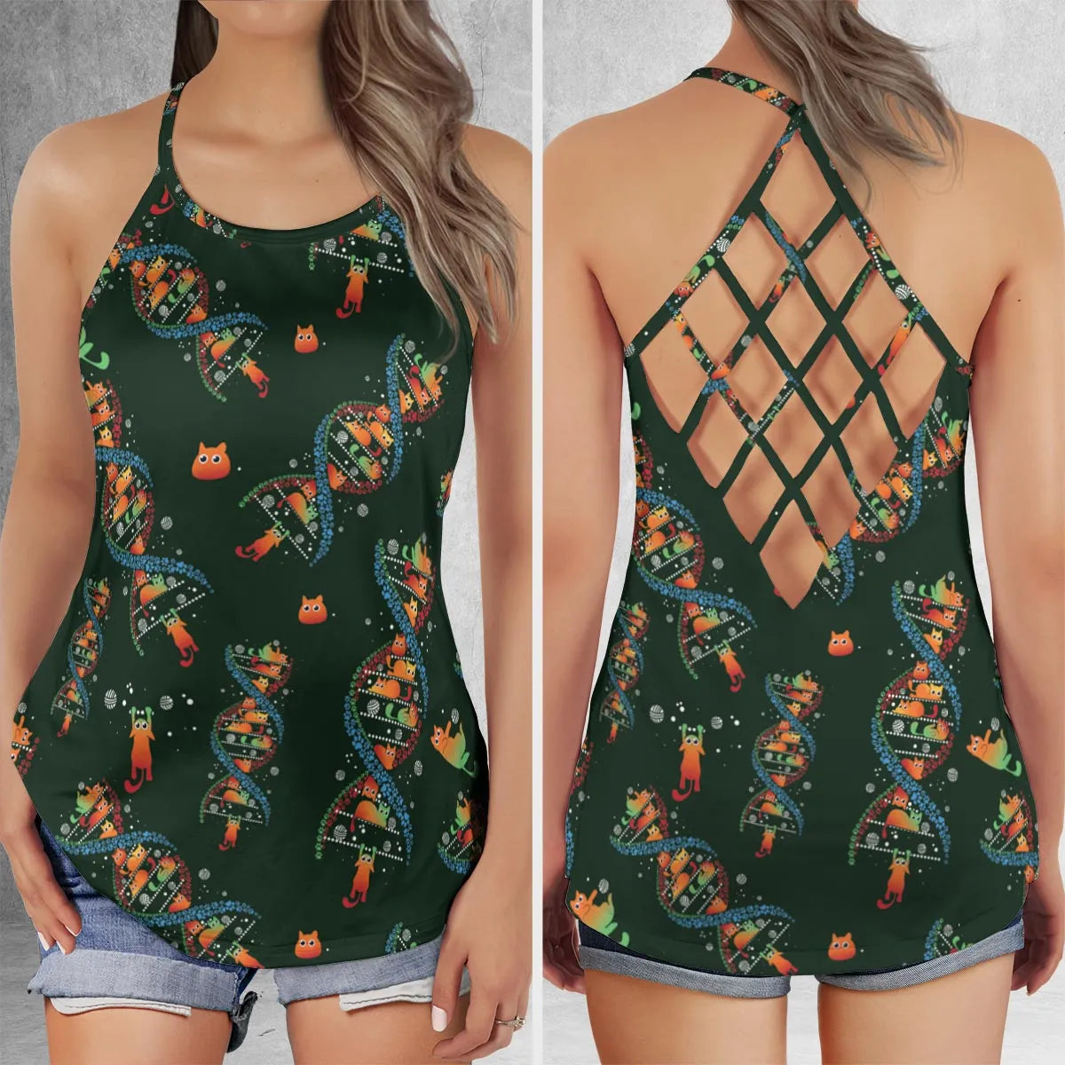 Criss Cross Tank Top - 5KTT6B4X