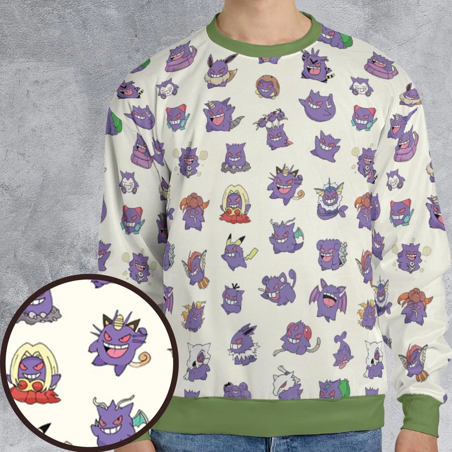 All-over Print Sweatshirt - WUDXZDAE