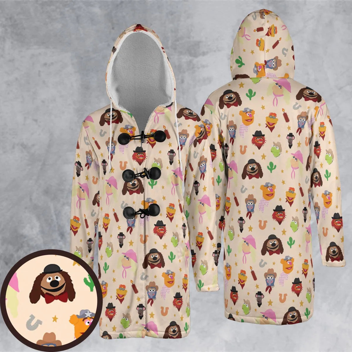 Hooded Cloak Coat - 1KQR7MCK