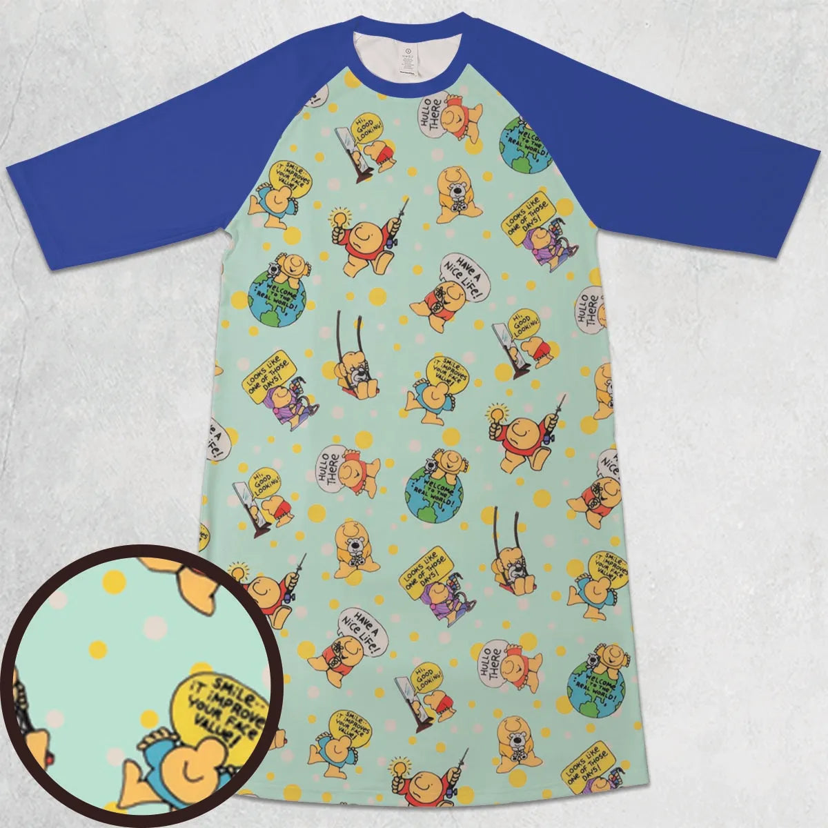 3/4 Sleeve Raglan Dress - 5SP3JN44