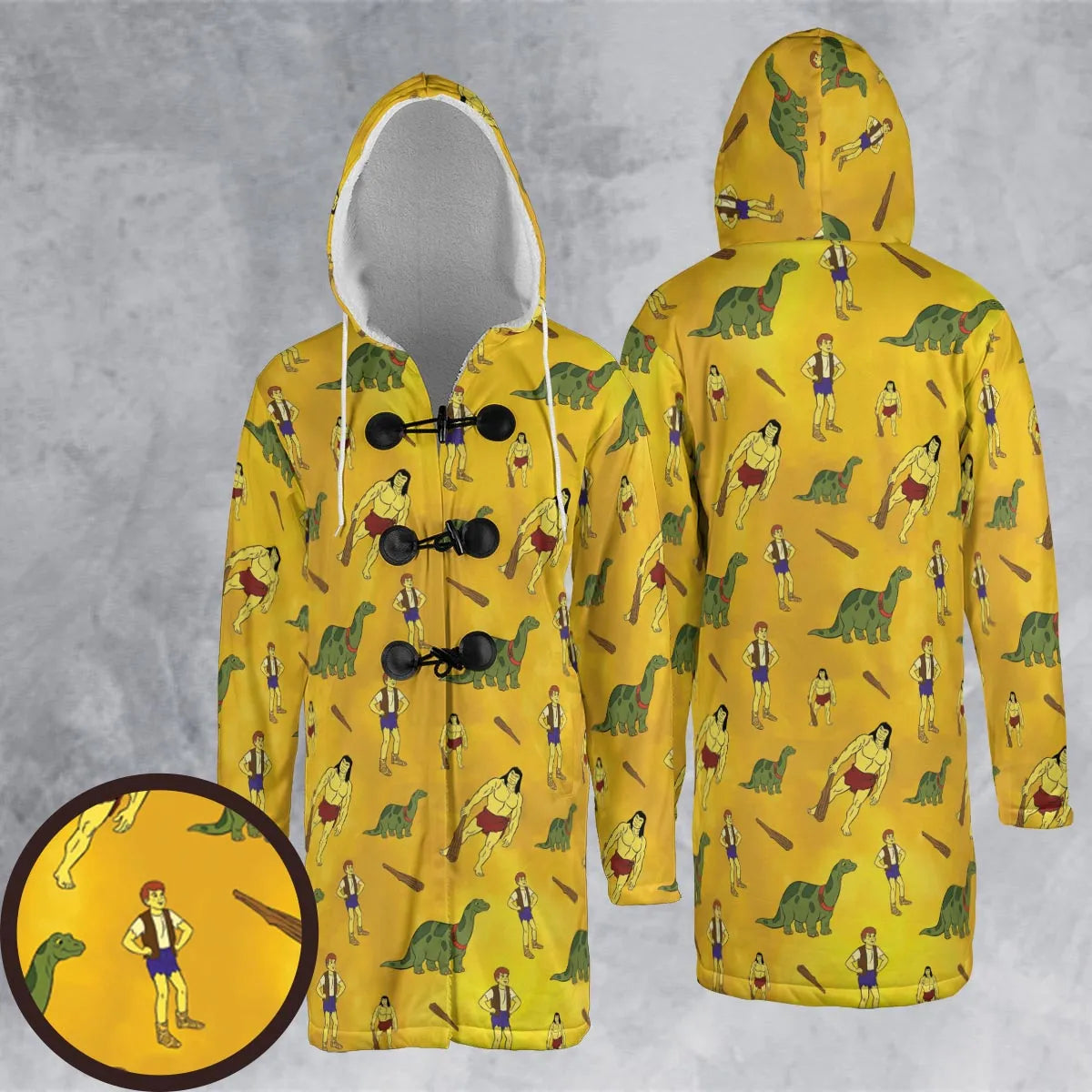 Hooded Cloak Coat - HSL1ERK3