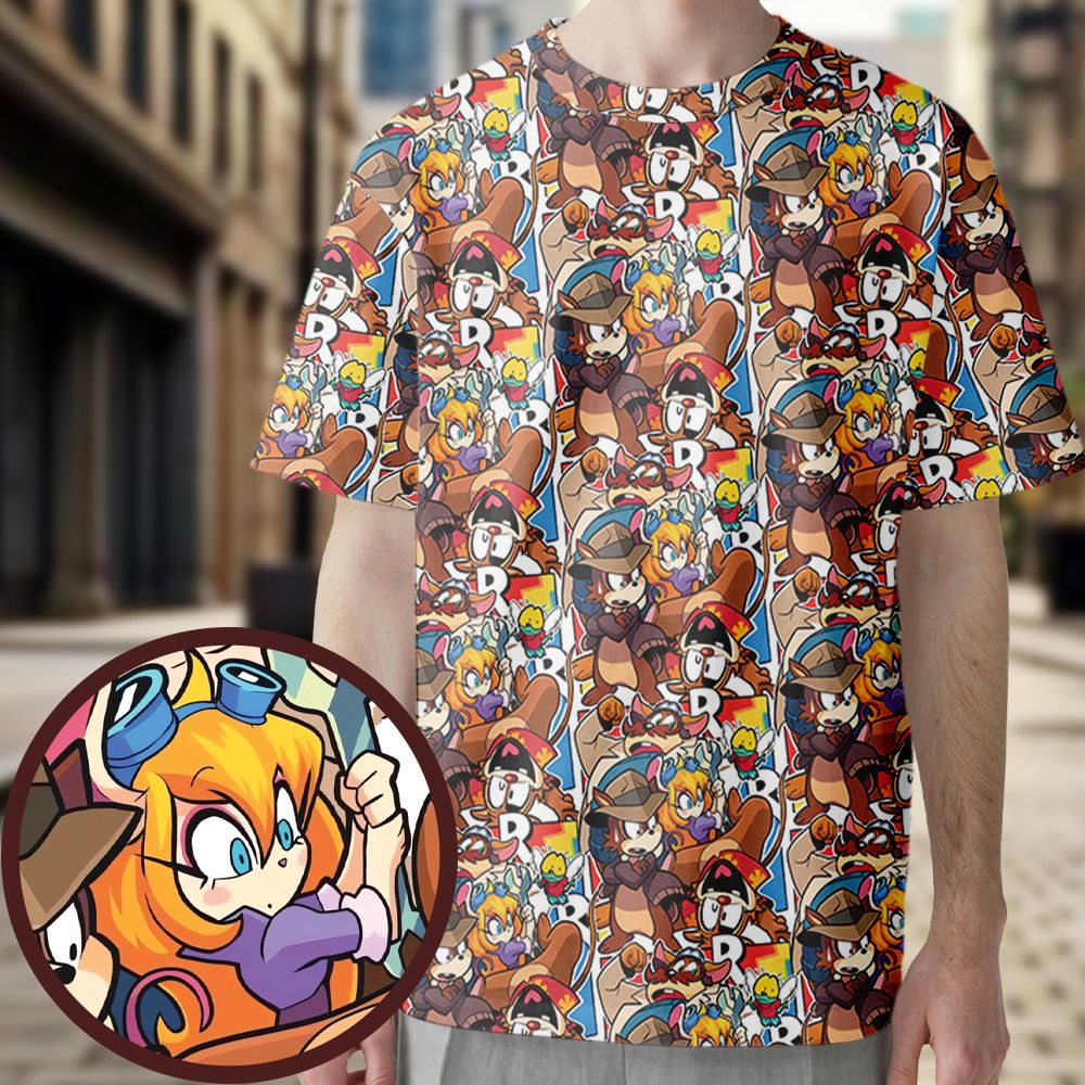 All-Over Print Unisex T-Shirt - 3SSM98SY -  - 1
