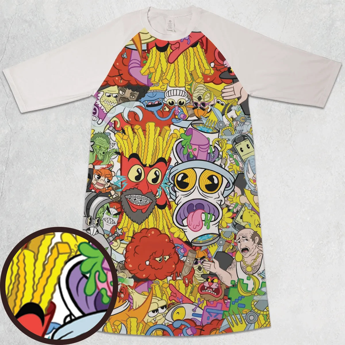 3/4 Sleeve Raglan Dress - Z3TE9SU8