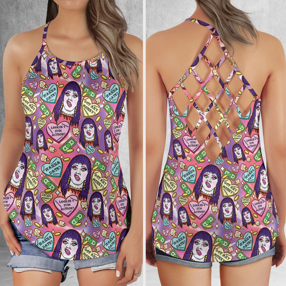 Criss Cross Tank Top - KLVV68BX -  - 1
