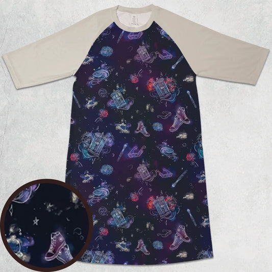 3/4 Sleeve Raglan Dress - W63XYYMN