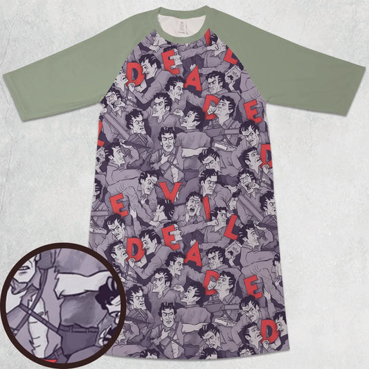 3/4 Sleeve Raglan Dress - 7SS1HMC7