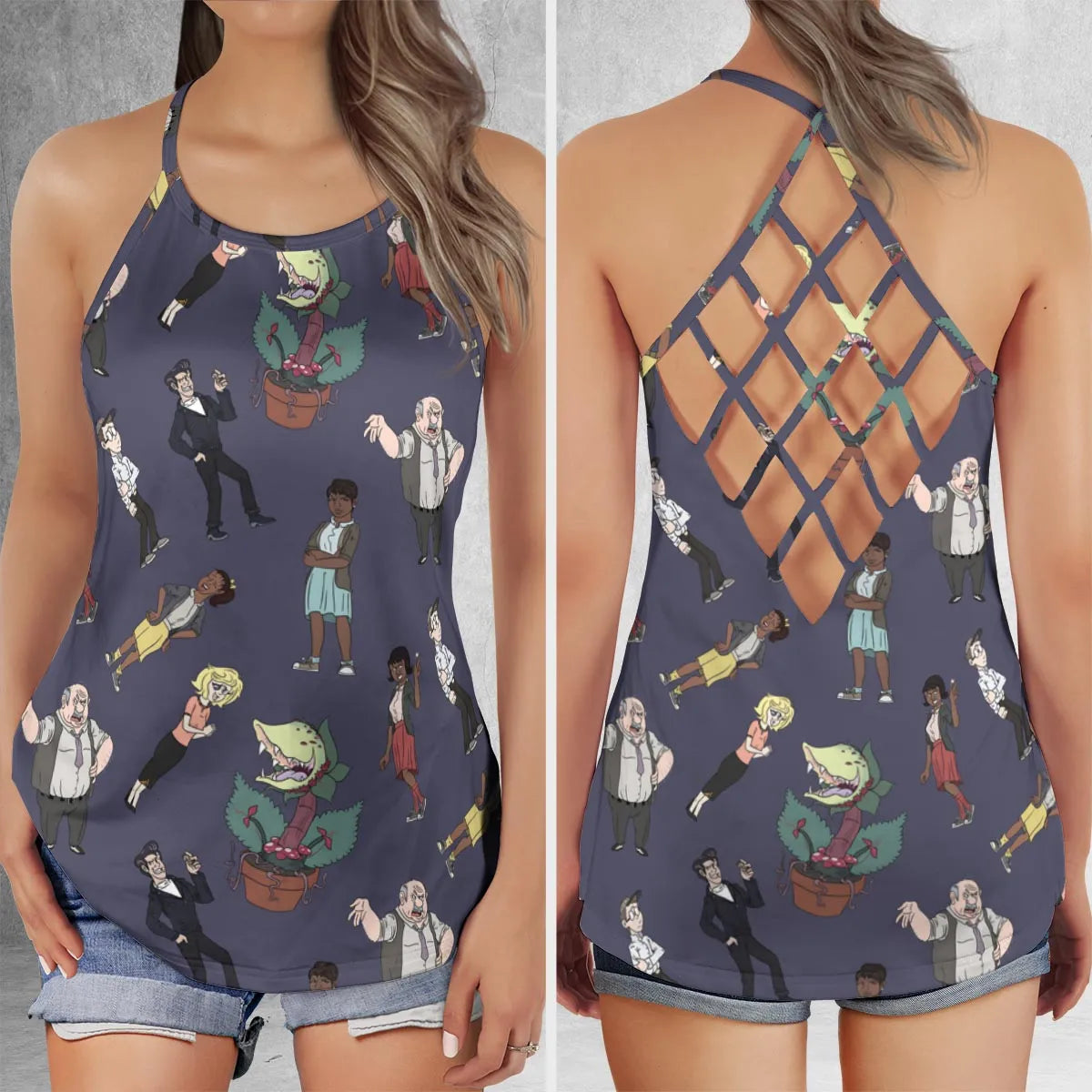 Criss Cross Tank Top - S1NTPD1E
