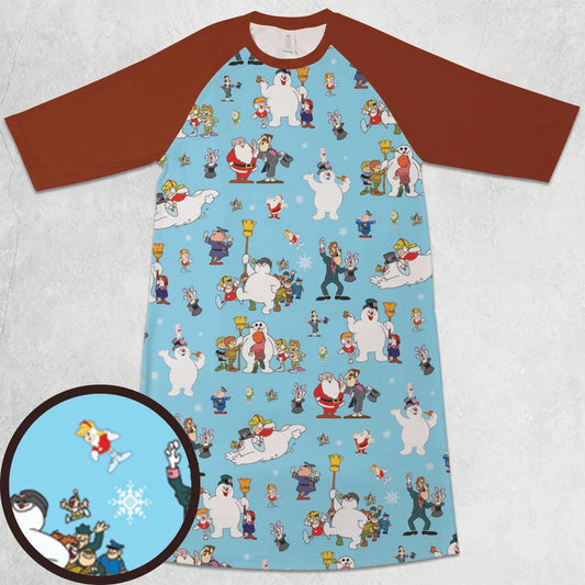 3/4 Sleeve Raglan Dress - 1BC5CCWX