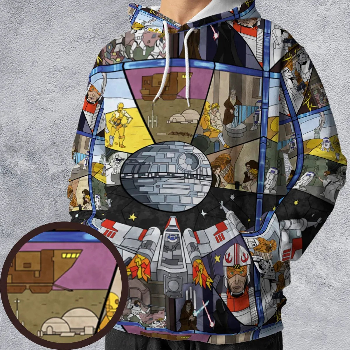 All-over Print Hoodie - KMQE1BT1
