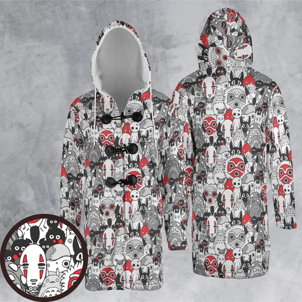 Hooded Cloak Coat - PMDU17EQ