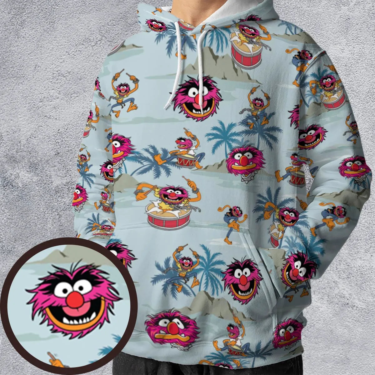 All-over Print Hoodie - UHVJ7CBK