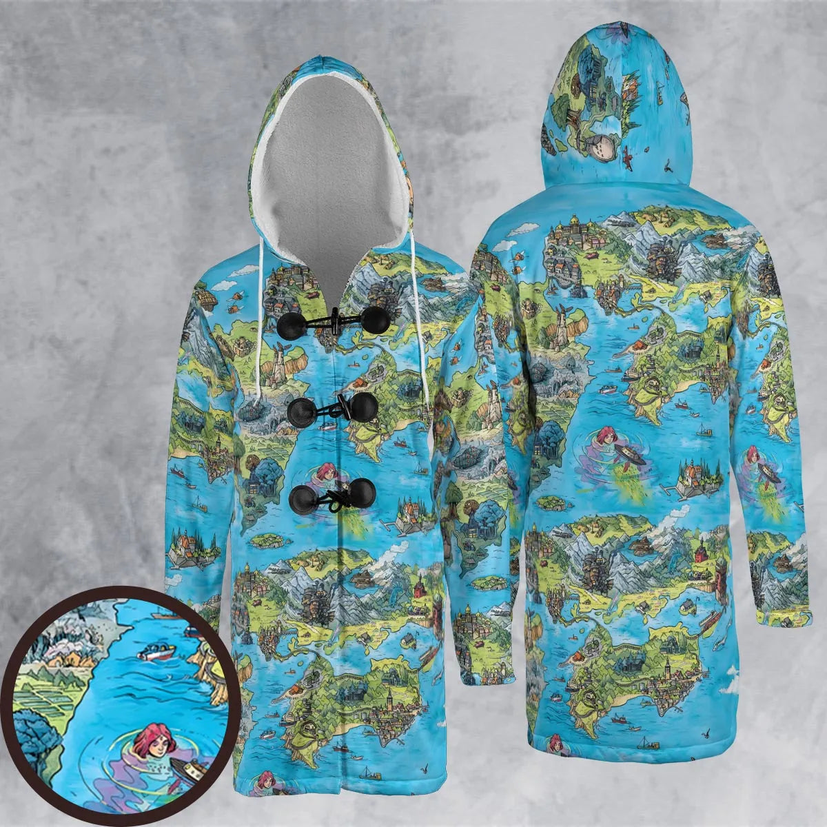 Hooded Cloak Coat - C4PQ1SPK