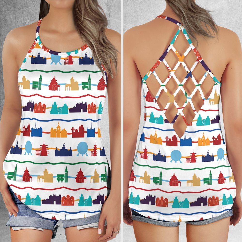 Criss Cross Tank Top - MAU6B96L -  - 1