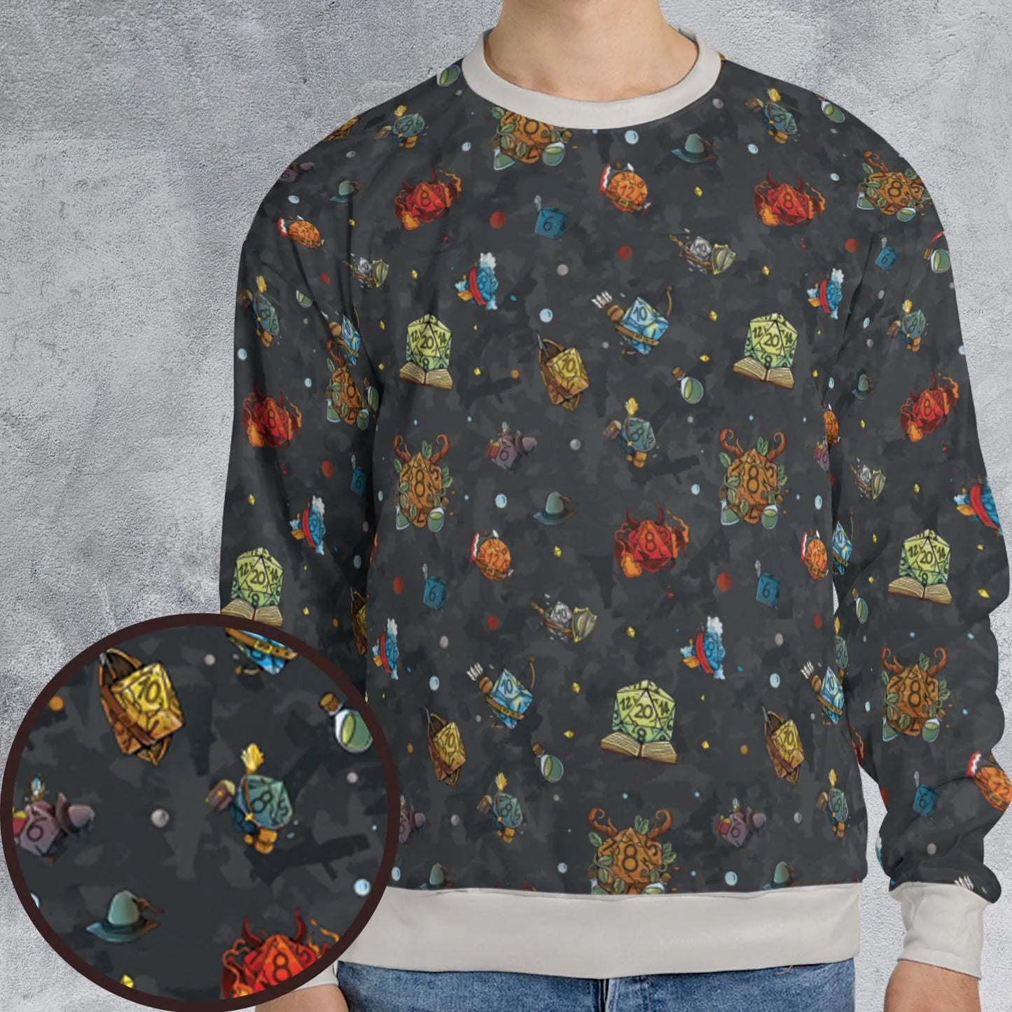 All-over Print Sweatshirt - NGY55YDE