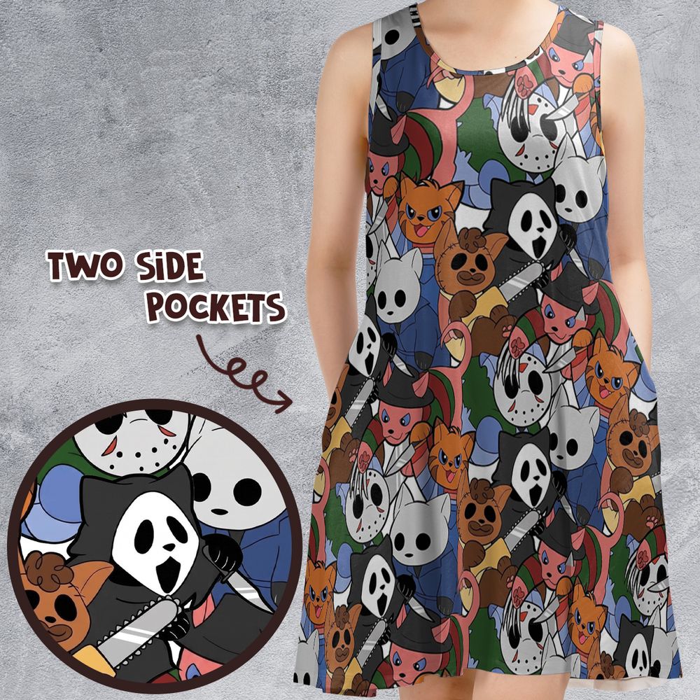 Sleeveless Dress - VPTGEKKJ -  - 1