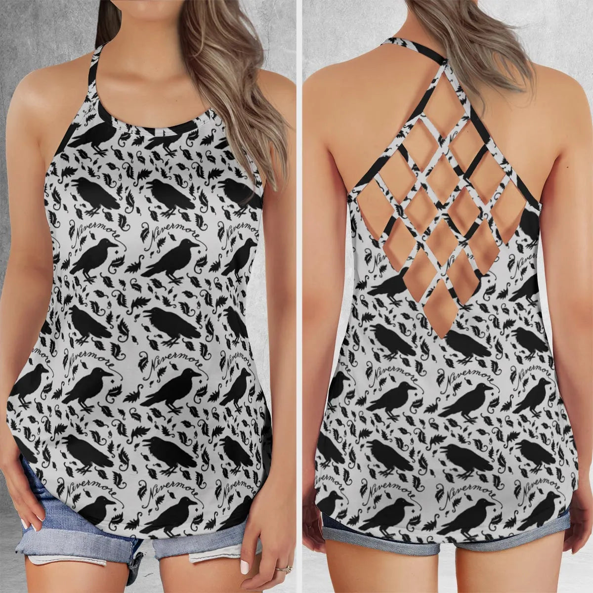 Criss Cross Tank Top - QGZLR9RW