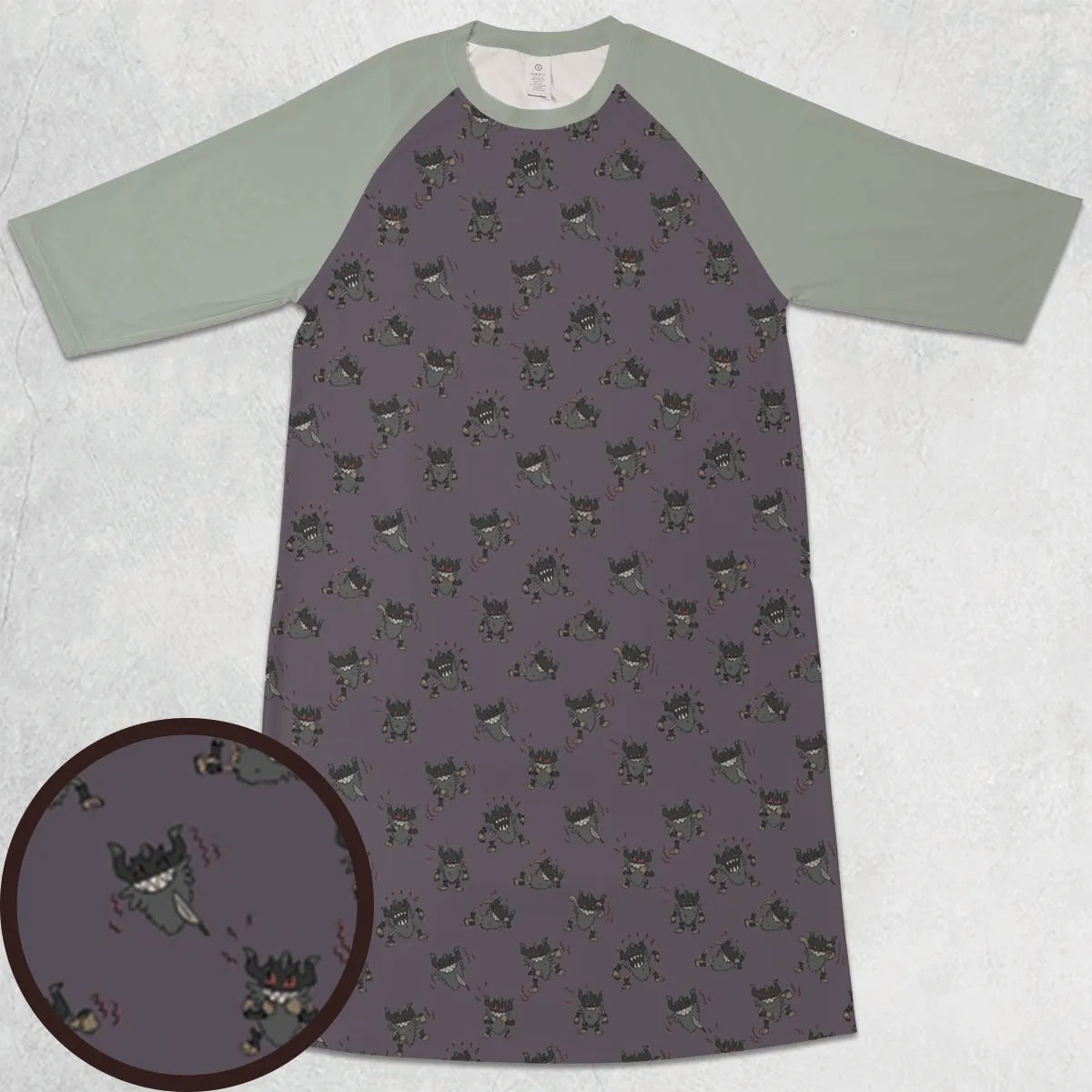 3/4 Sleeve Raglan Dress - WU6AW99Q