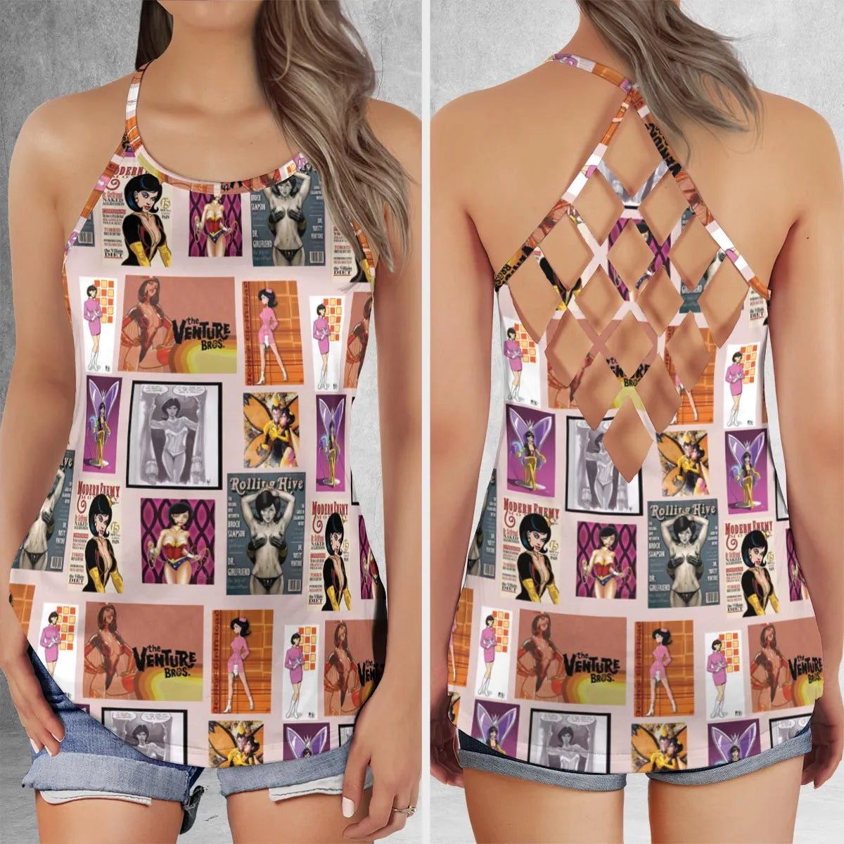 Criss Cross Tank Top - AG3MLESK