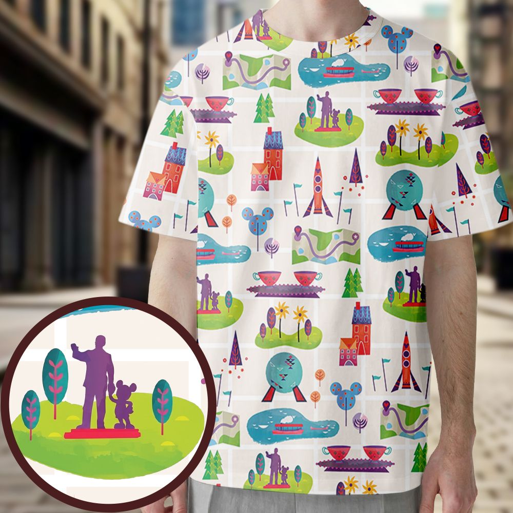 All-Over Print Unisex T-Shirt - E91LA3XM -  - 1