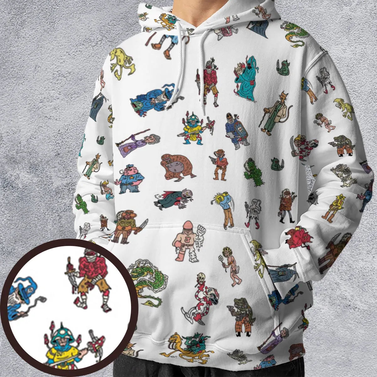 All-over Print Hoodie - 6GRRKJ6E