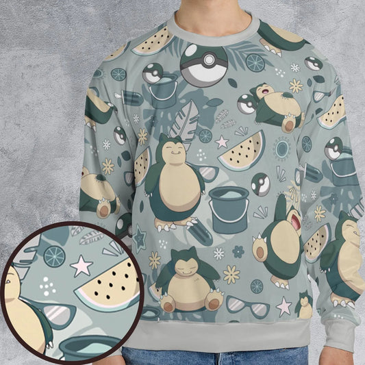 All-over Print Sweatshirt - 9P6J41EL