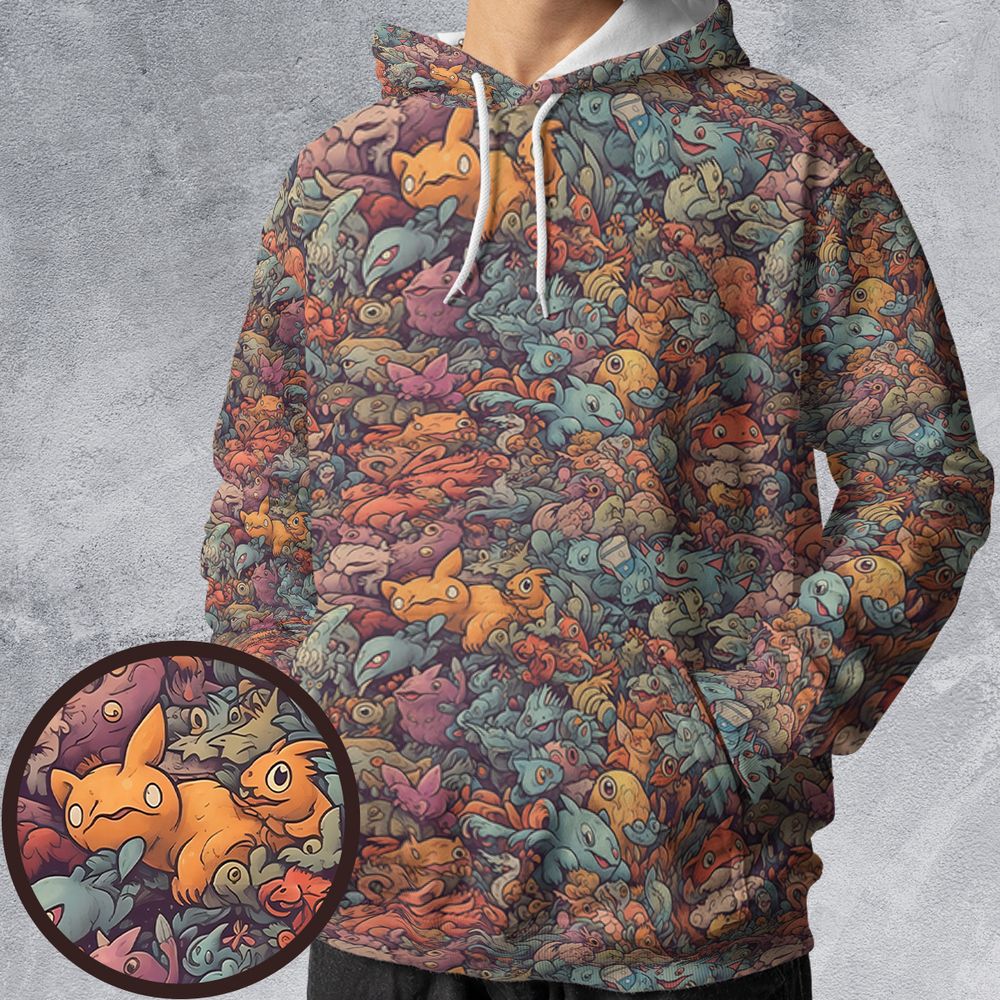 All-over Print Hoodie - P17LFS4Z -  - 1