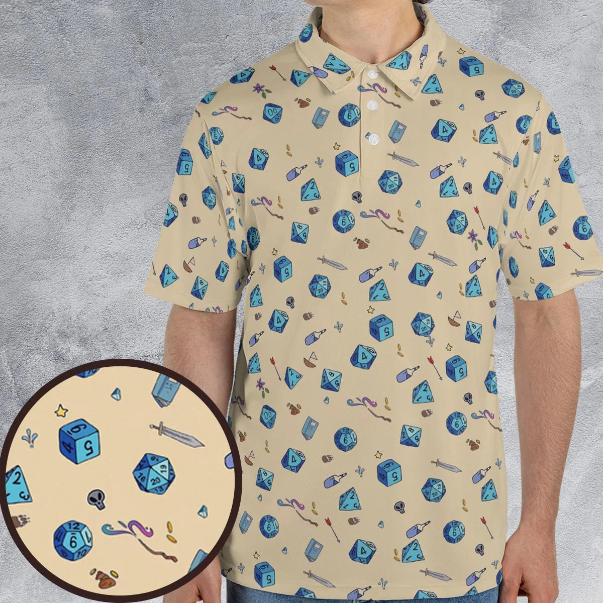 AOP Men/Women Polo Shirt - DAZQCFKD