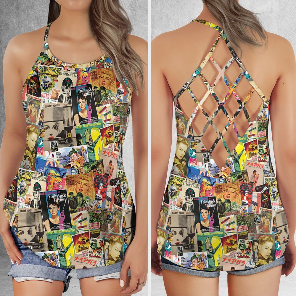 Criss Cross Tank Top - B7N4WU9E -  - 1