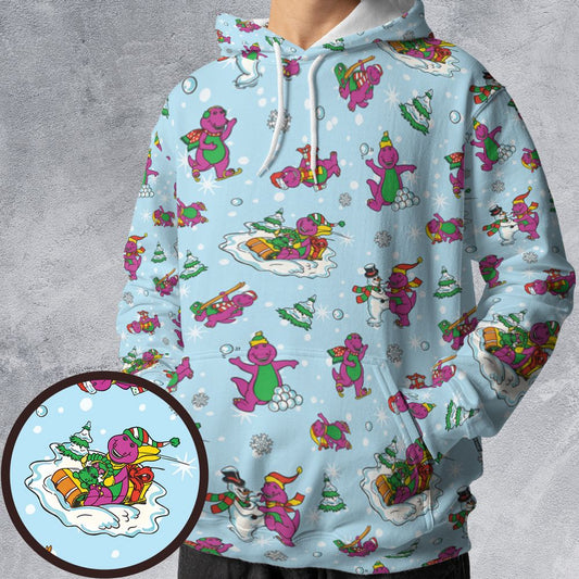 Barney and friend All-over Print Hoodie -  - 1