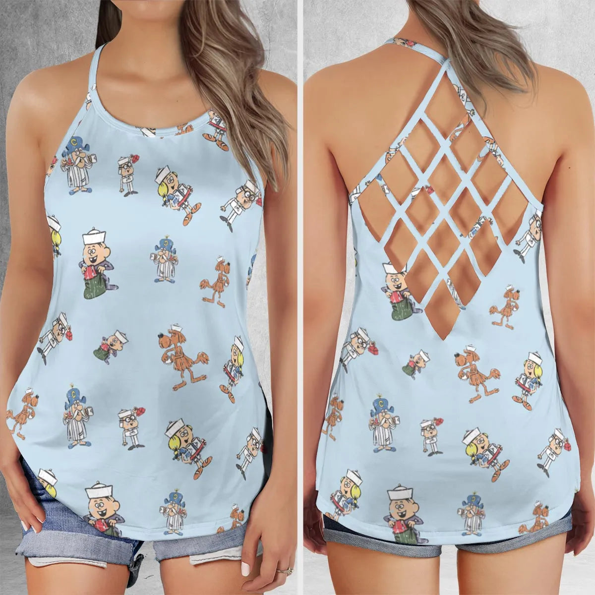 Criss Cross Tank Top - RG5HPZW3