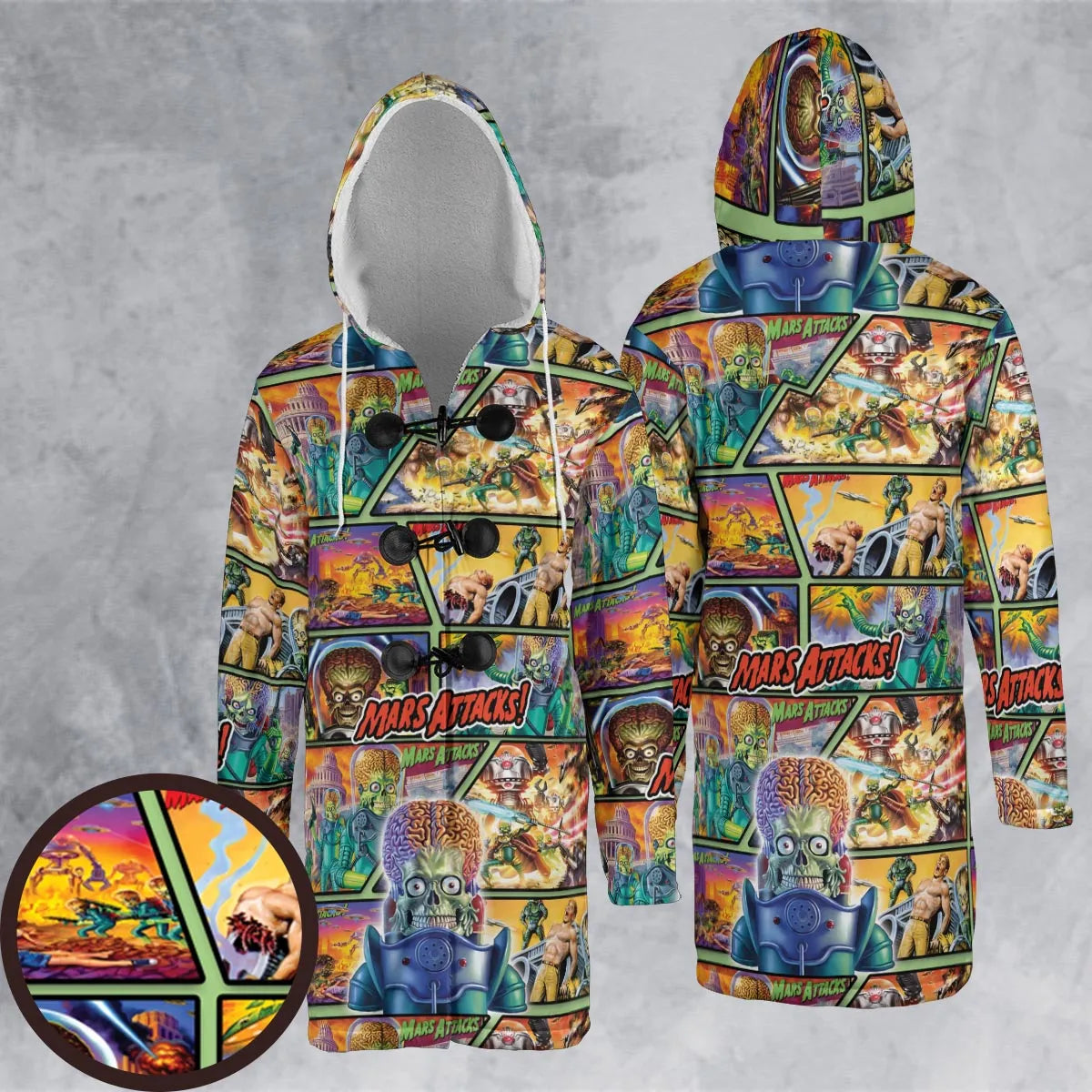 Hooded Cloak Coat - 2XDRUD3X