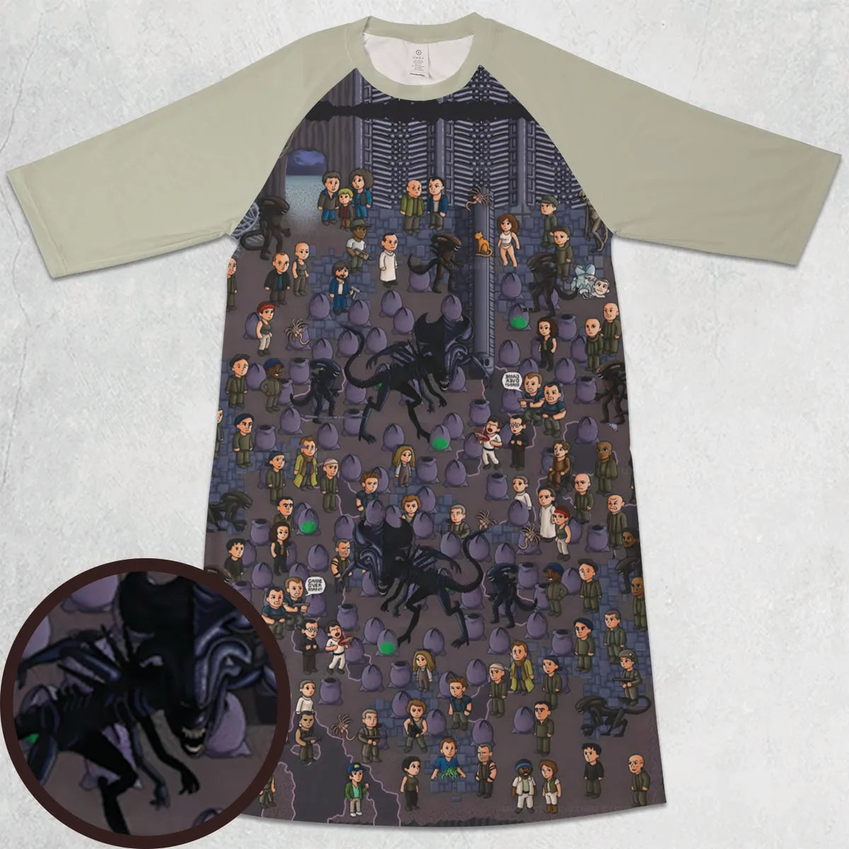 3/4 Sleeve Raglan Dress - F6JQYCJS