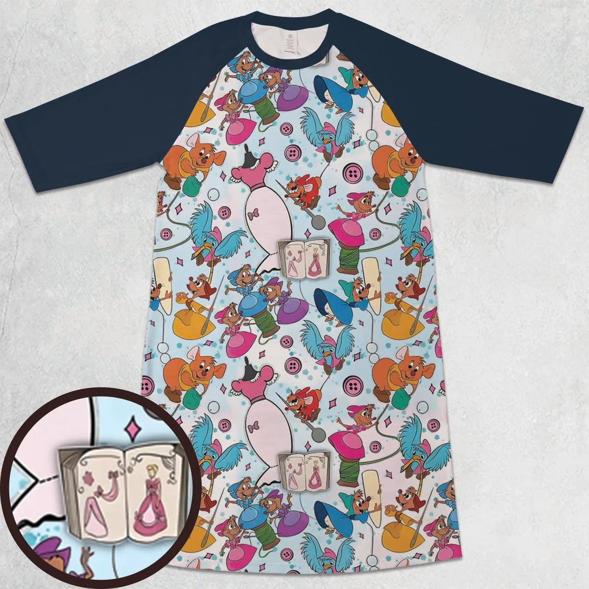 3/4 Sleeve Raglan Dress - YC2TG56K