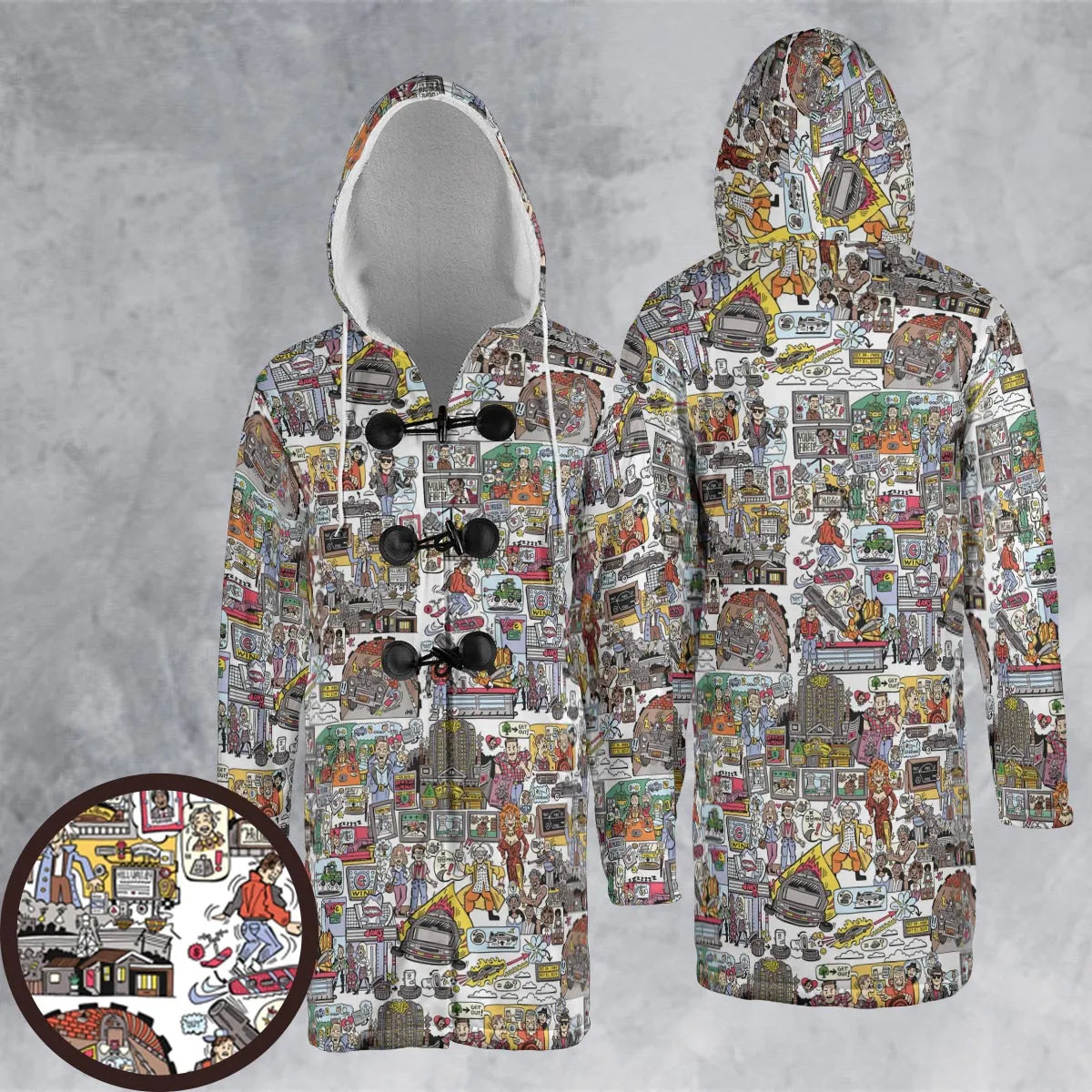 Hooded Cloak Coat - 6RLFLWPD