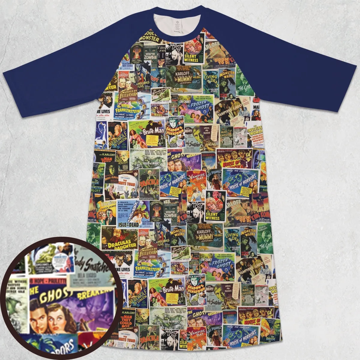3/4 Sleeve Raglan Dress - UV2SNV21