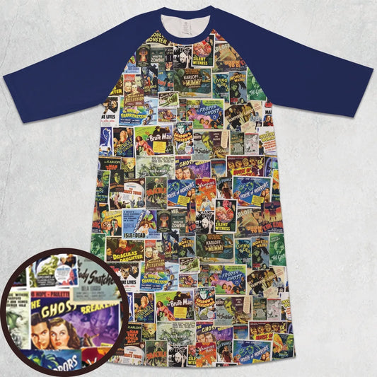 3/4 Sleeve Raglan Dress - UV2SNV21