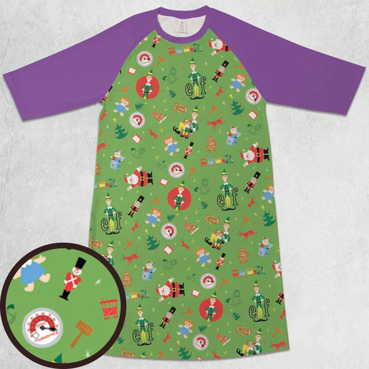3/4 Sleeve Raglan Dress - SN9T1WNY