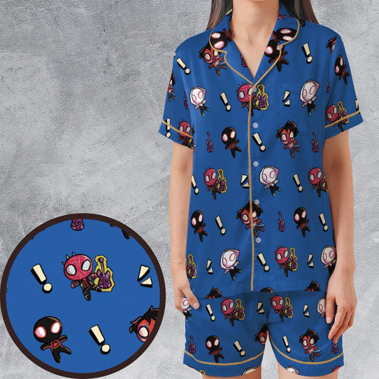 Satin Short-Sleeve Pajamas Set - 2J8GZJ7S