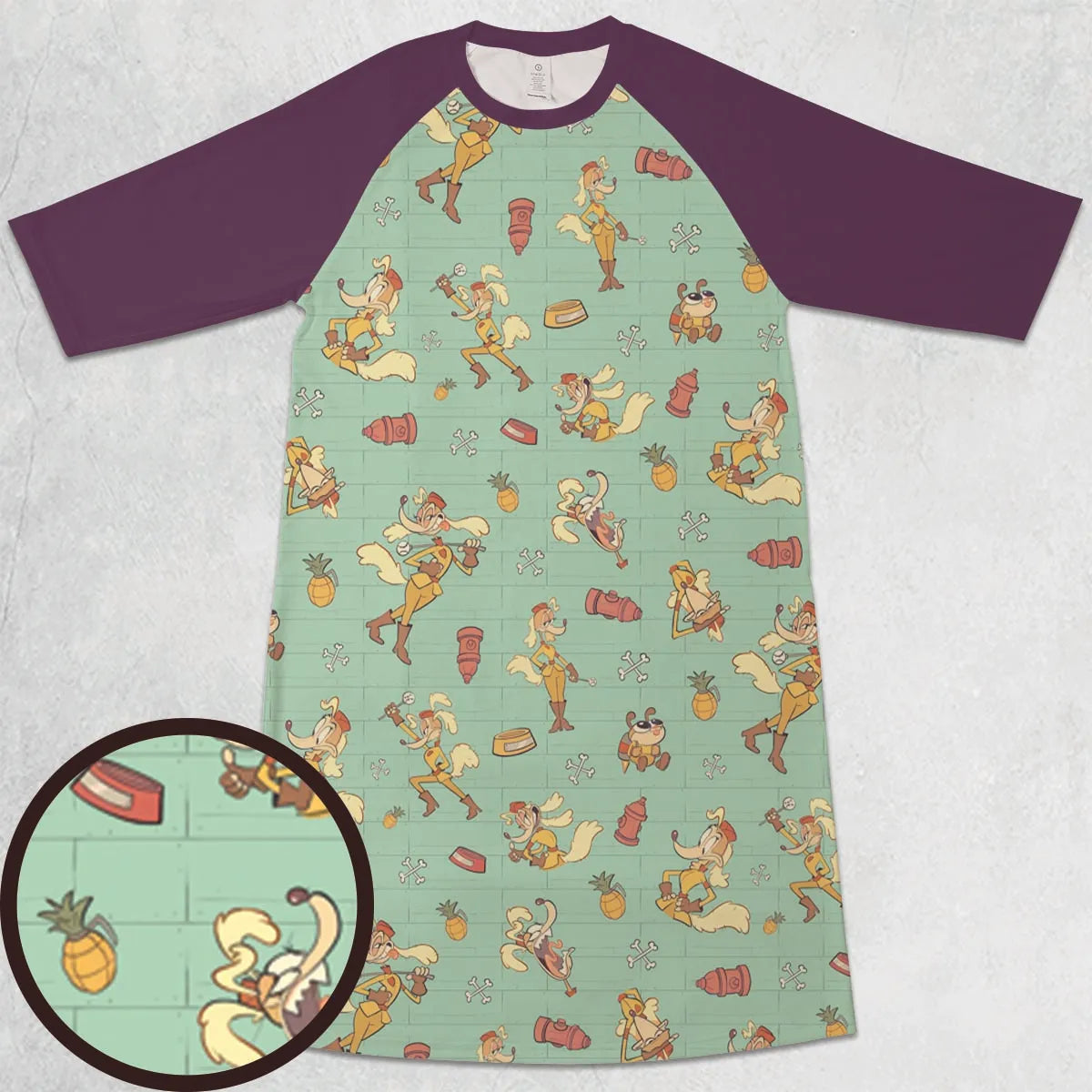 3/4 Sleeve Raglan Dress - 6KAV6J4W