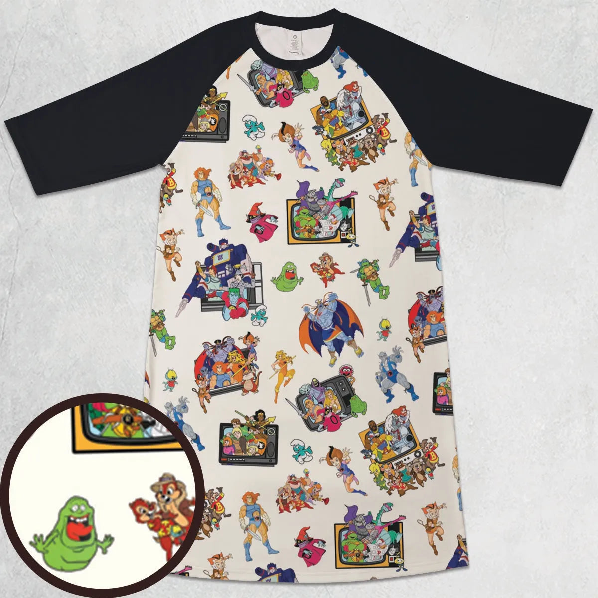 3/4 Sleeve Raglan Dress - QG3RU2C1