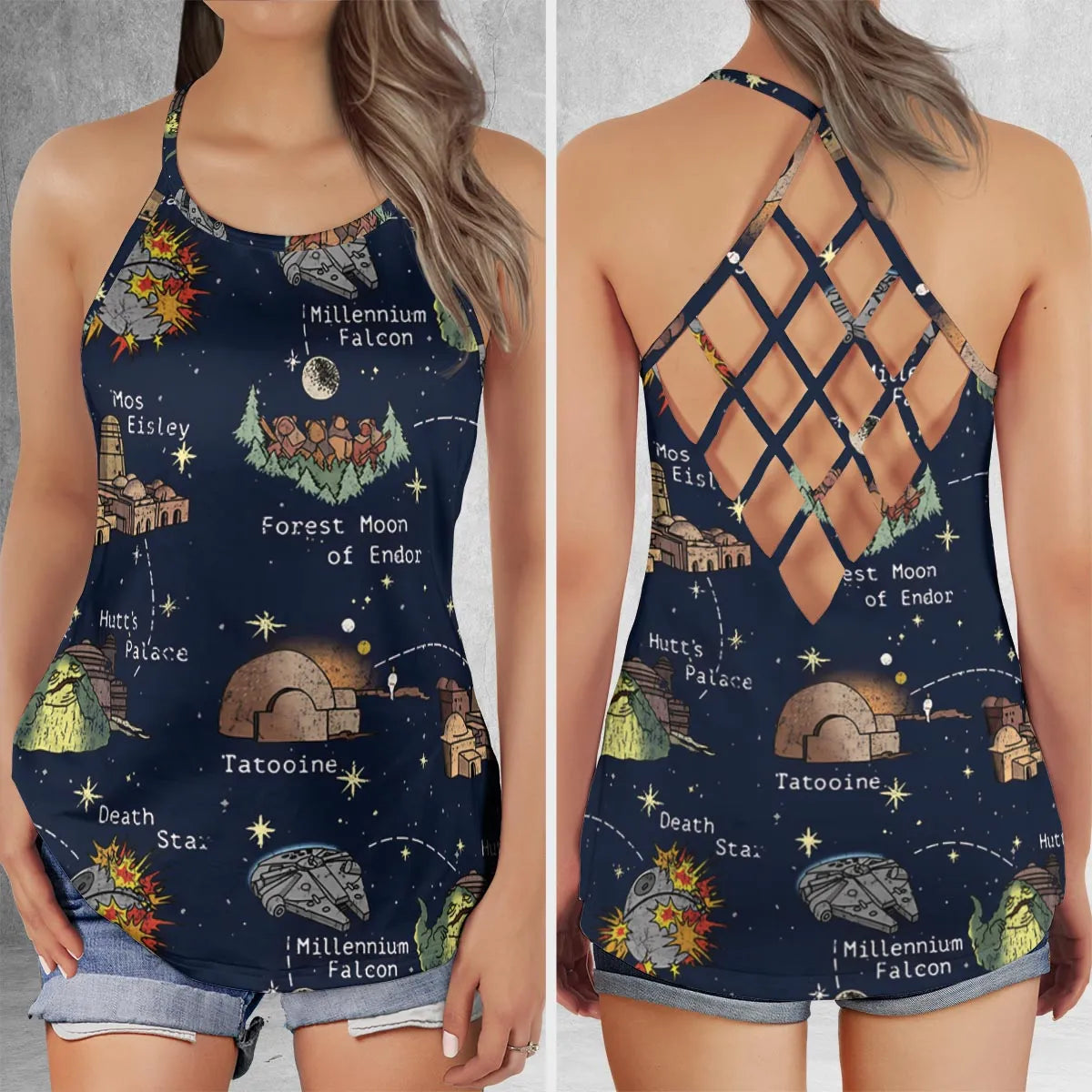 Criss Cross Tank Top - J3AUYCE2