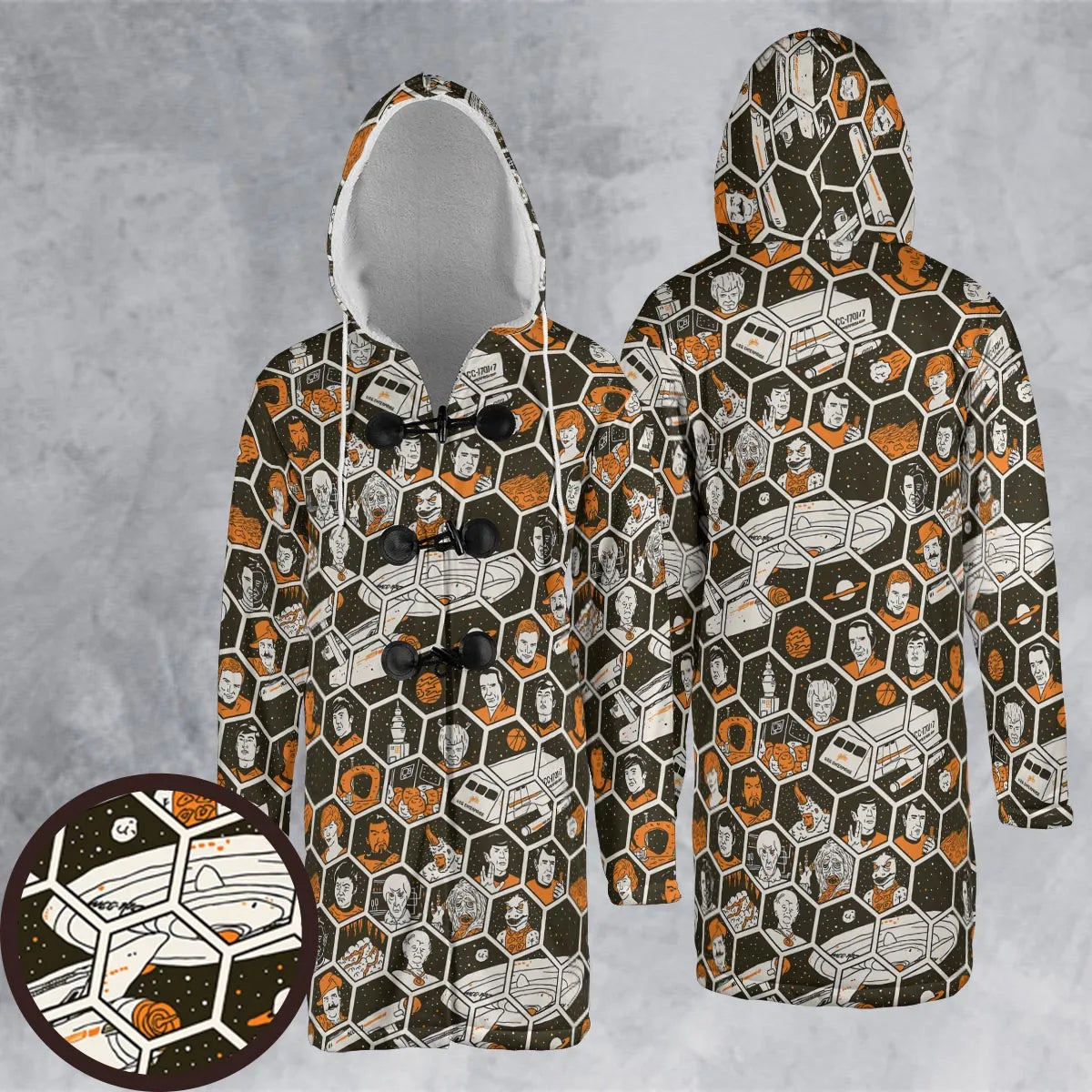 Hooded Cloak Coat - JZK7MZF4